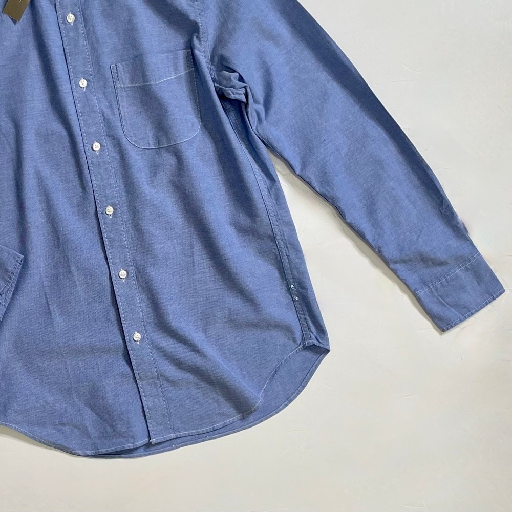 NWT!! J. CREW Broken-In Organic Cotton Oxford Shirt Buttondown Raincoat Blue XS - Picture 5 of 16